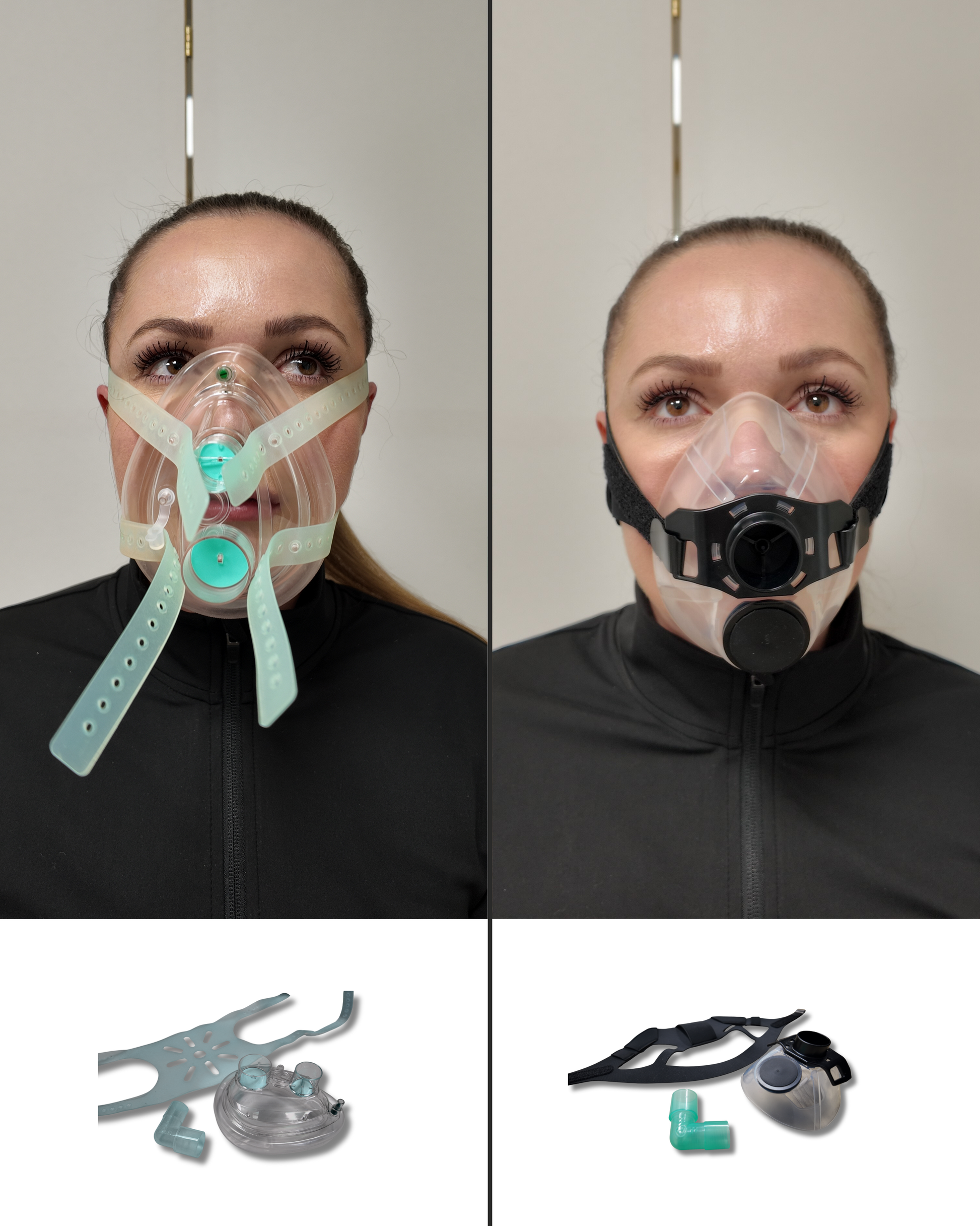 Air Cushion Maske mit 2-Wege-Ventil (Luftkissen - Doppelportmaske)