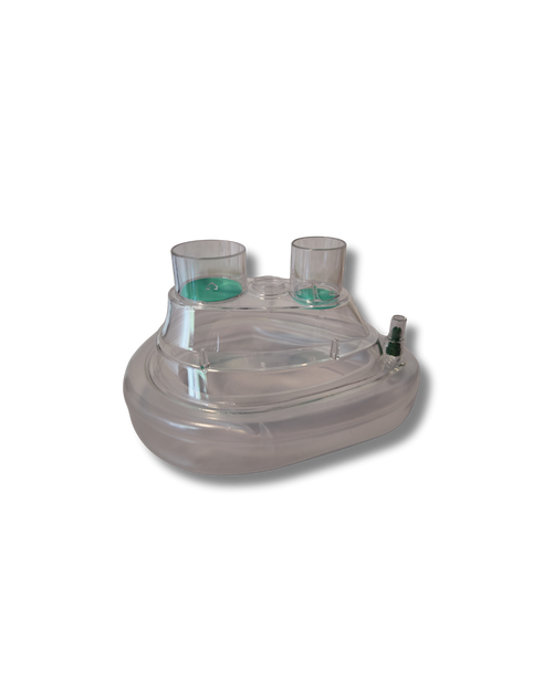 Air Cushion Maske mit 2-Wege-Ventil (Luftkissen - Doppelportmaske)