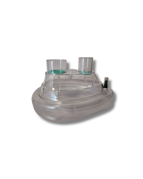 Air Cushion Maske mit 2-Wege-Ventil (Luftkissen - Doppelportmaske)